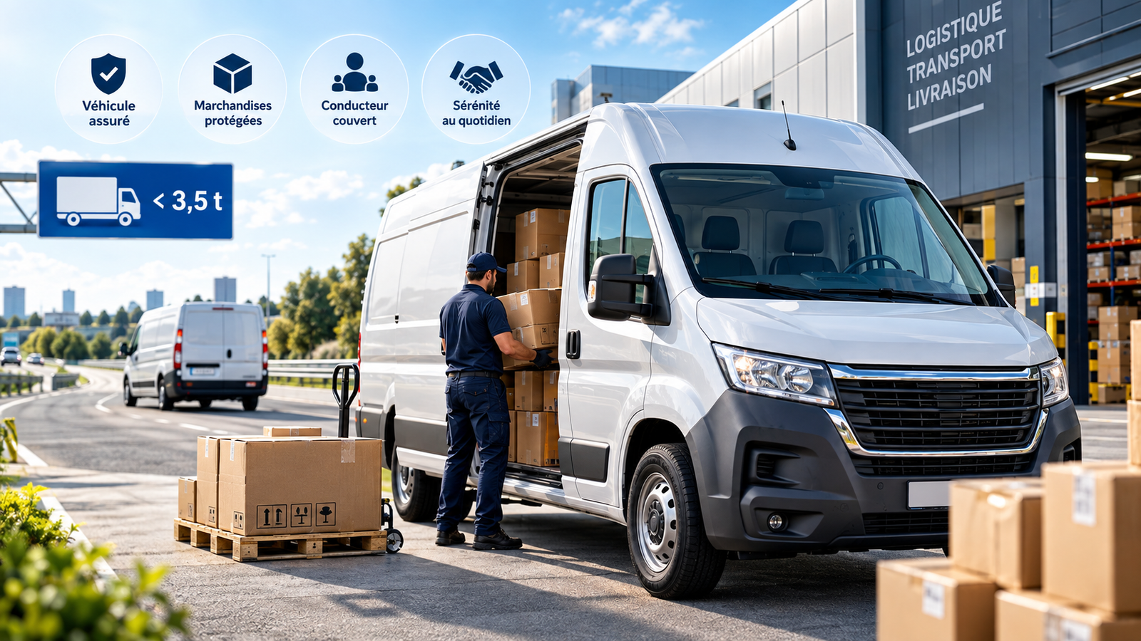 Assurance utilitaire transport de marchandises de moins de 3,5 tonnes